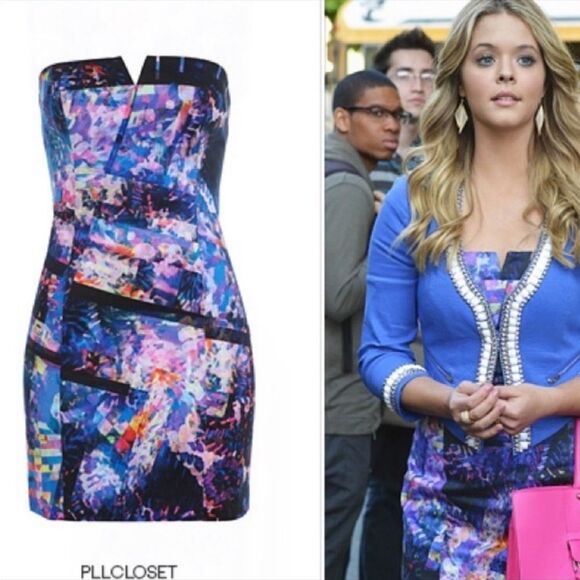 Bardot Tainted Love Strapless Mini Dress Size 6 - Picture 3 of 12